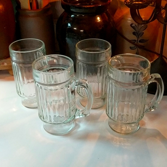 Vintage Bundle of Glass Mugs